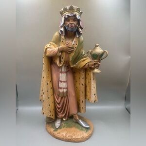 Vintage 1983 Balthazar Wisemen Fontanini 12" Nativity Figure Italy Depose